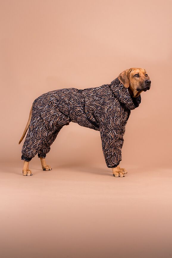 Abrigo para Perro impermeable Paikka Winter, 35 cm, coral