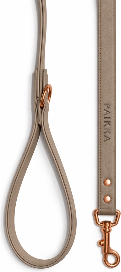 Correa para perro Lignify, color taupe