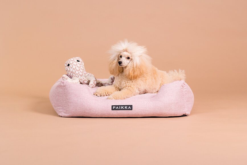 Cuccia ortopedica per cani Paikka Cooling 90 cm, rosa