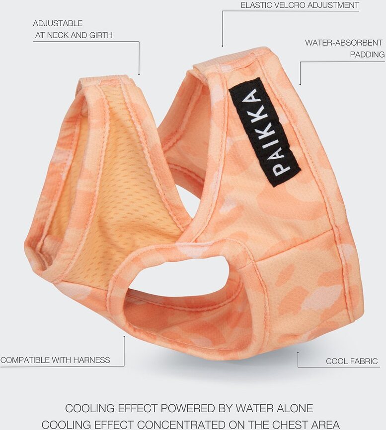 Δροσερό γιλέκο Cool Vest για σκύλους, XL, ροδακινί