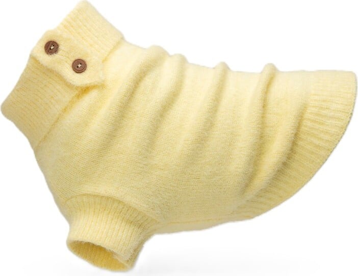 Furry Knit Hundepullover 20 cm, hellgelb