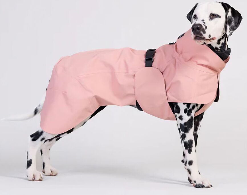 Impermeabile per cani Visibility Raincoat Lite 70 cm, rosa