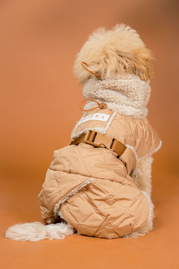 Paikka Manteau pour Chien matelassé Sherpa, 80 cm, camel