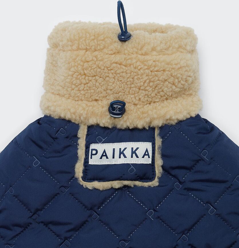 Paikka Quilted Sherpa Jakna za psa, 45 cm, mornarsko modra