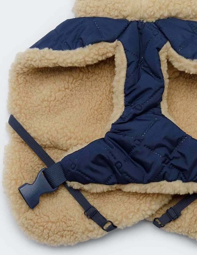 Paikka Quilted Sherpa Jakna za psa, 45 cm, mornarsko modra