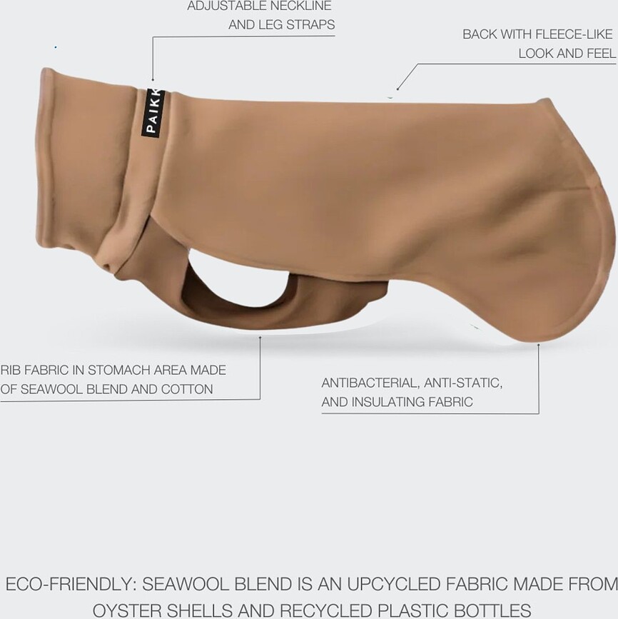 Paikka Seawool Pull pour Chien, 50 cm, marron