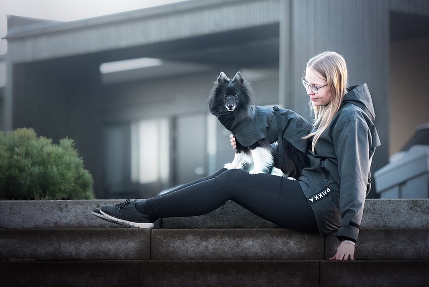 Paikka Visibility Imperméable pour Chien, 45 cm, noir