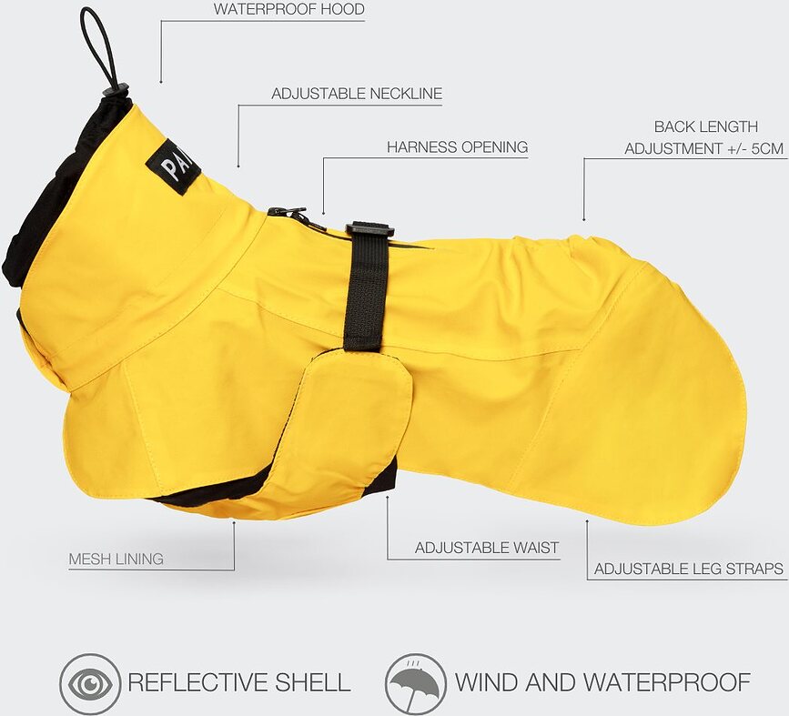 Paikka Visibility Lite ΑΔΙΑΒΡΟΧΟ, για σκύλους, κίτρινο, 55 cm