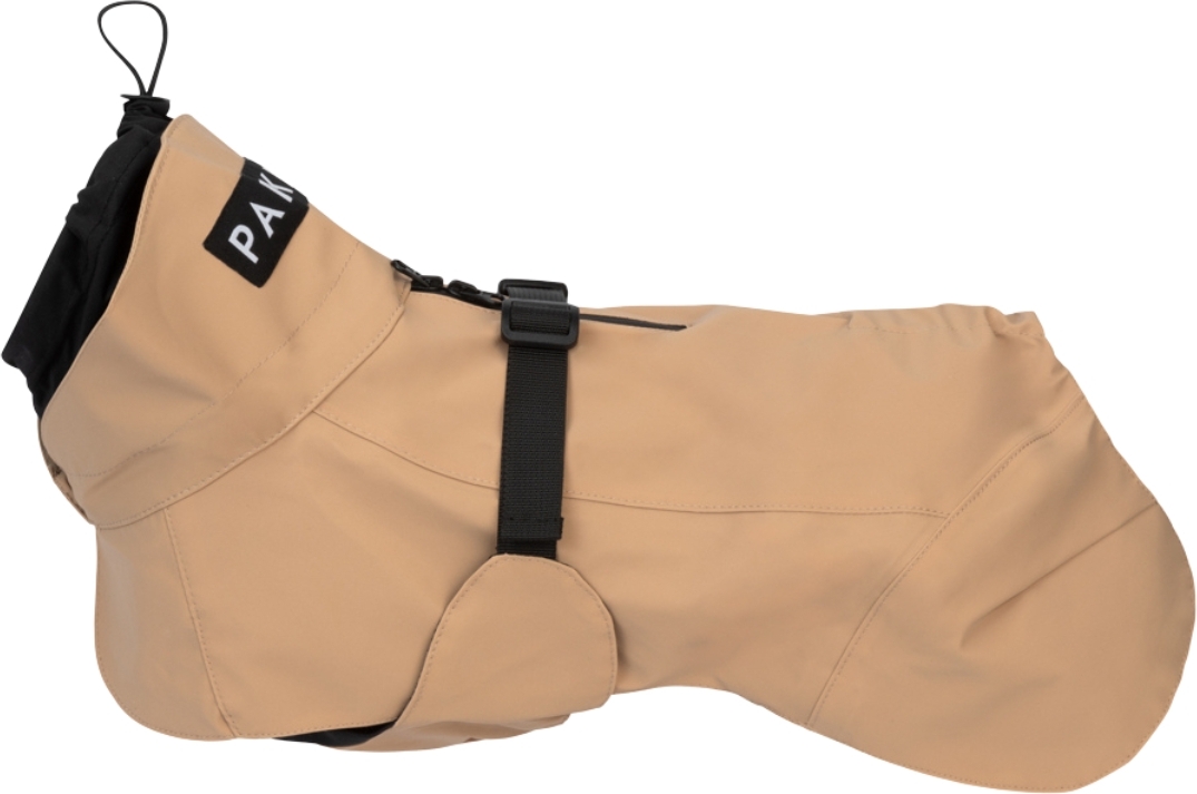 Paikka Visibility Lite Regenmantel für Hunde 90 cm, taupe