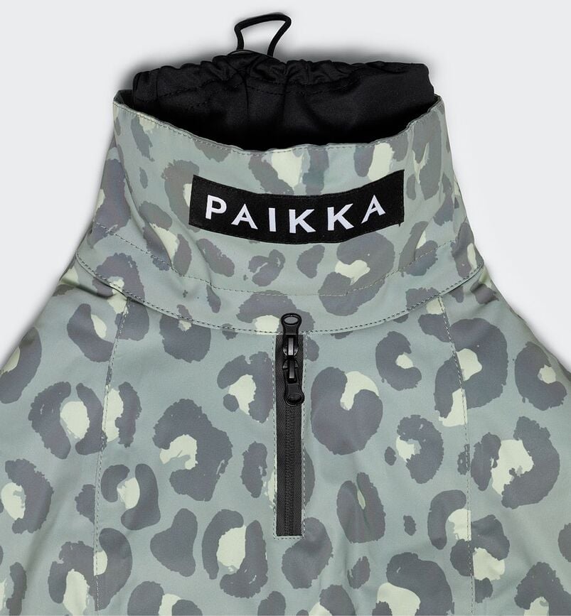 Paikka Visibility Winter Manteau pour Chien, 30 cm, motif léopard vert