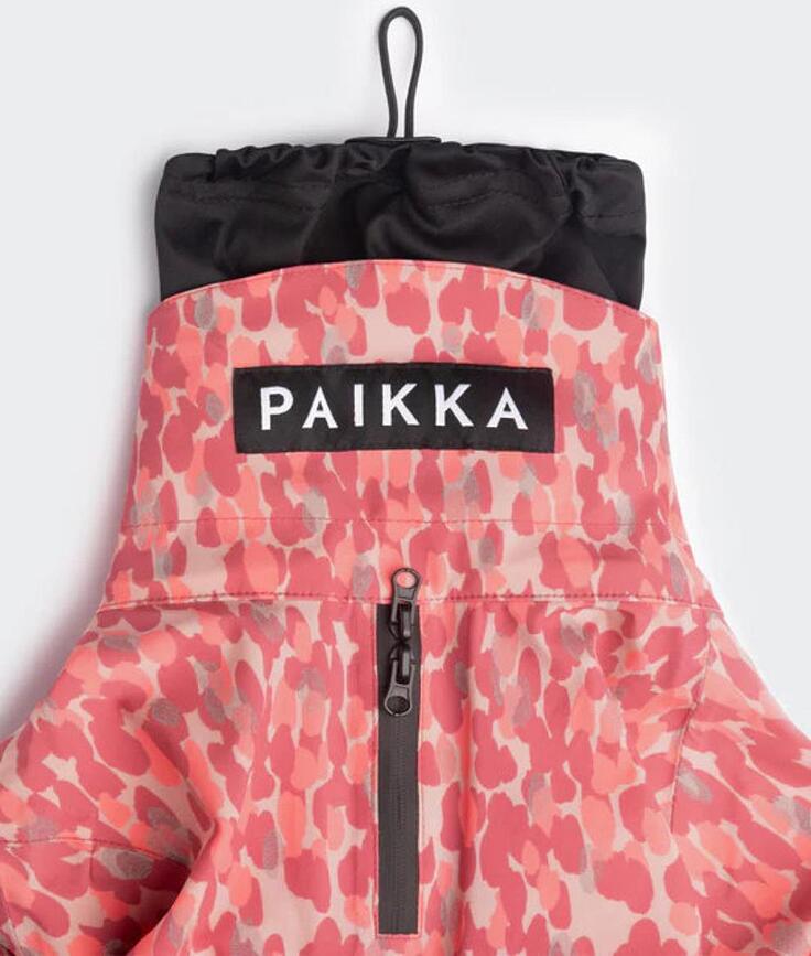 Rain Suit regndragt til hund, prikket, 70 cm, rød