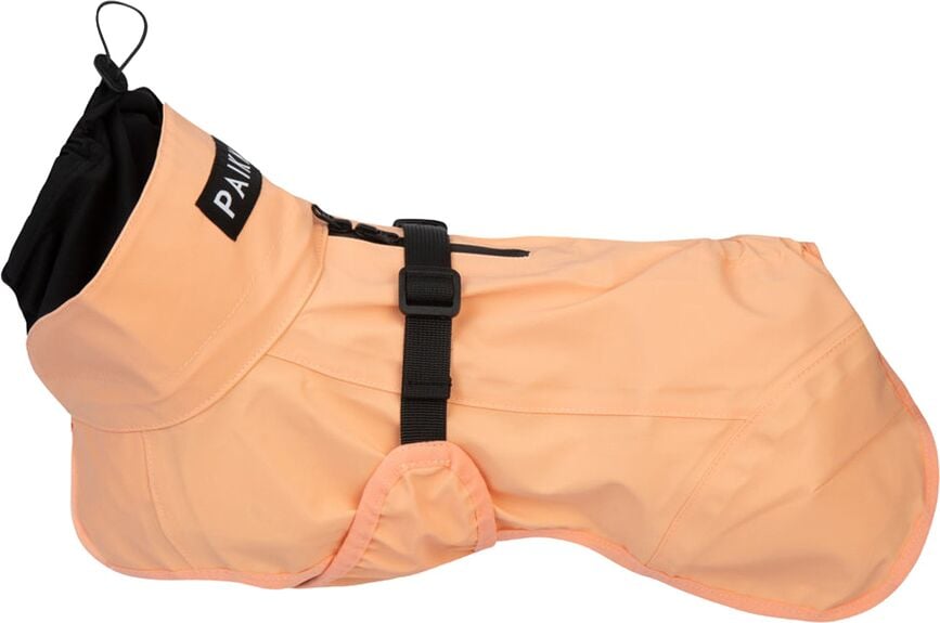 Reflective Raincoat for dogs 25 cm, peach