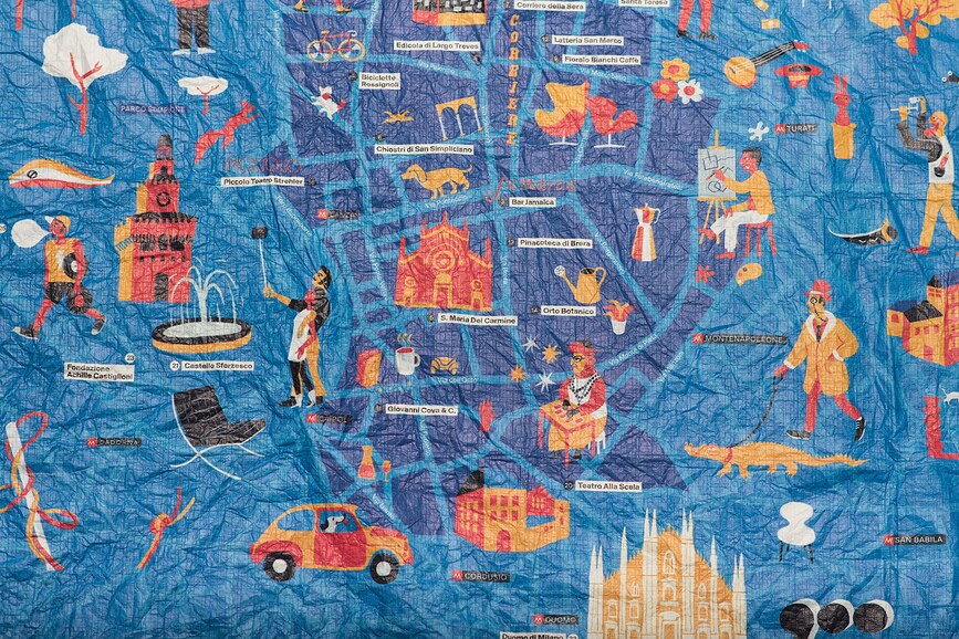 Crumpled City Carte, Brera Design District