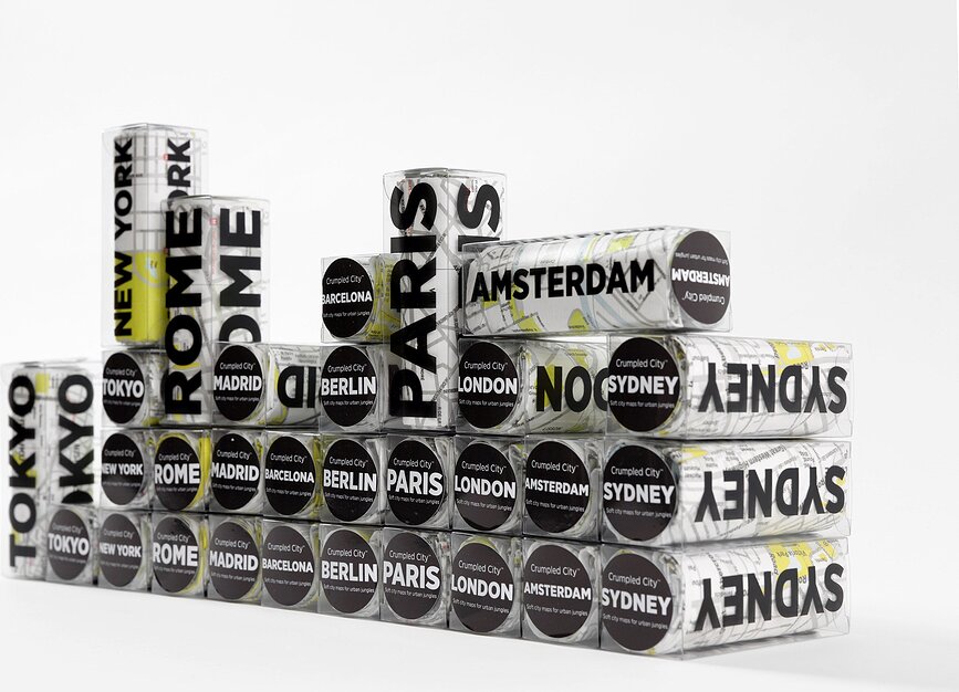 Crumpled City Carte Rome