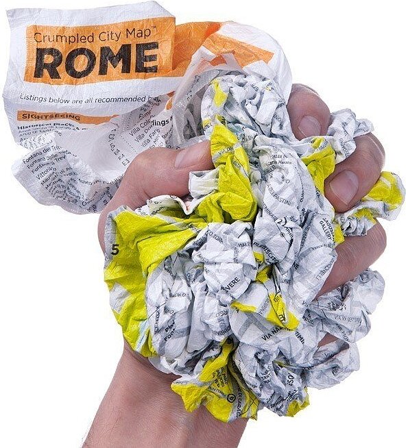 Crumpled City Χάρτης Λονδίνου