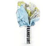 Crumpled City Frankfurt Landkarte