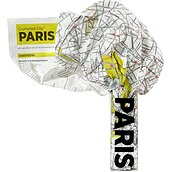 Crumpled City Landkarte Paris