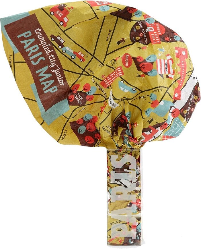 Crumpled City Mapa Junior Pariz