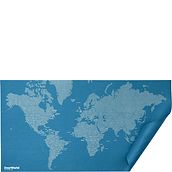 Dear World Wanddekoration Weltkarte blau mit Ländernamen