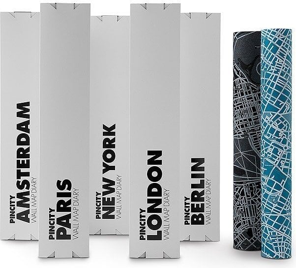 Decoración de Pared Pin City Londres, negra