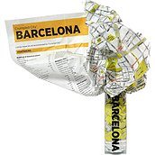 Hartă Crumpled City Barcelona