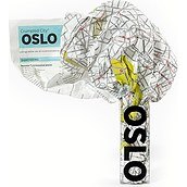 Hartă Crumpled City Oslo