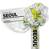 Hartă Crumpled City Seul