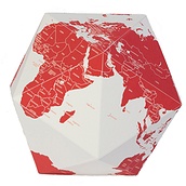 Here The Personal Globe Decoration M red