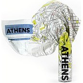 Mapa Crumpled City Ateny
