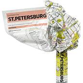 Mapa Crumpled City Petersburg