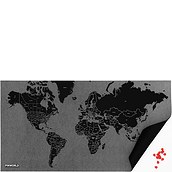 Mini Pin World Wanddekoration Staatsgrenzen schwarz