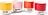 Pantone Becher 100 ml warme Farben 4 St.