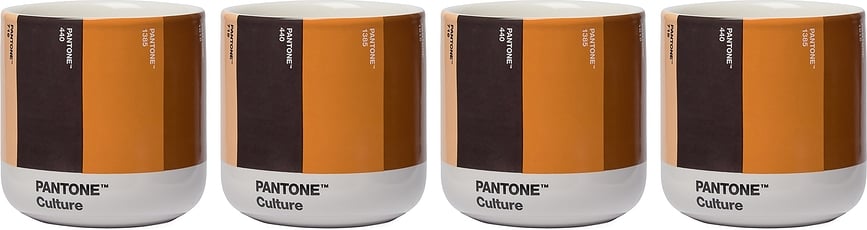 Pantone Κούπες Θερμός, 190 ml, αποχρώσεις του καφέ, 4 τμχ
