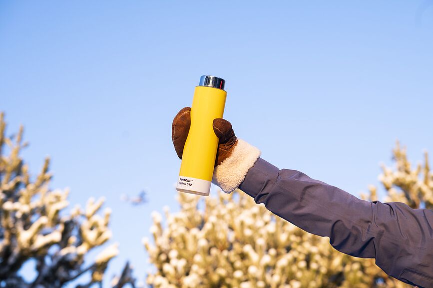 Pantone Steklenica za pijačo, 500 ml, rdeča