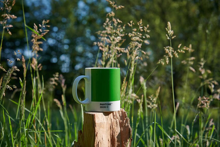 Pantone Tasse 385 ml, or rose