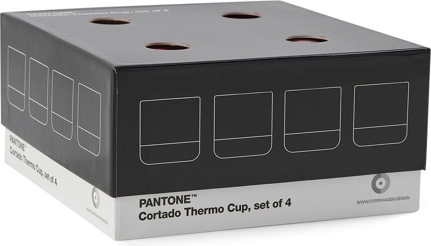 Pantone Termo skodelice, 190 ml, topli odtenki, 4 kosi