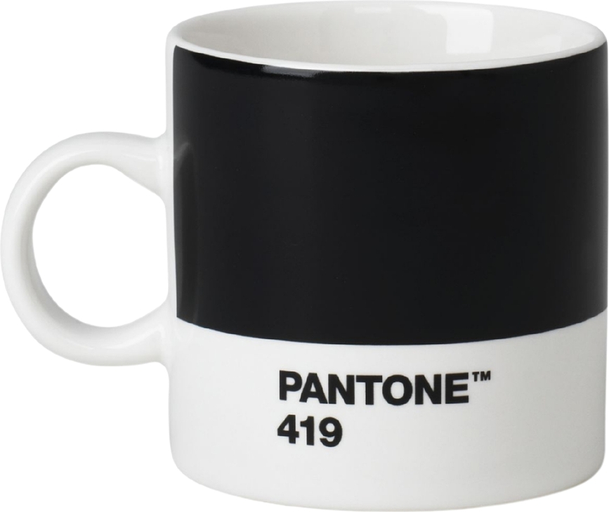 Taza de Espresso Pantone, 120 ml, negra