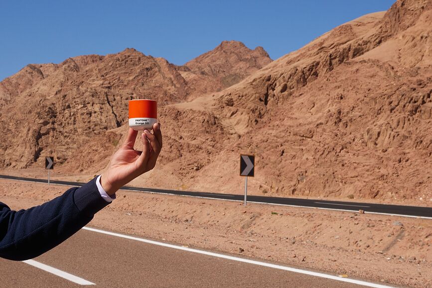 Taza Pantone, 100 ml, naranja