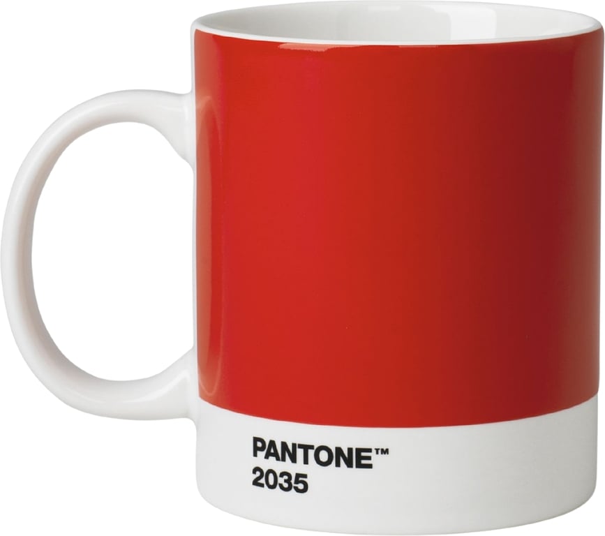 Taza Pantone 385 ml, roja