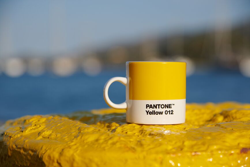 Taza de espresso Pantone, 120 ml, plateada