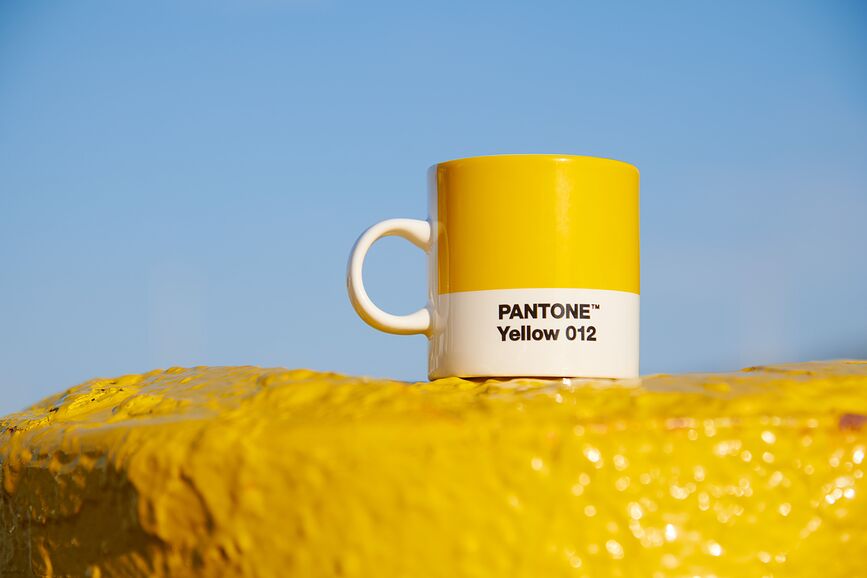 Taza de espresso Pantone, 120 ml, plateada