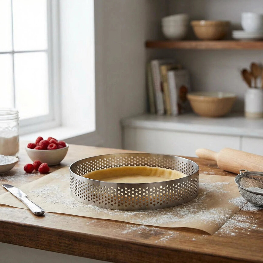 Anneau perforé pour pâtisserie Patisse, ovale, 10 cm