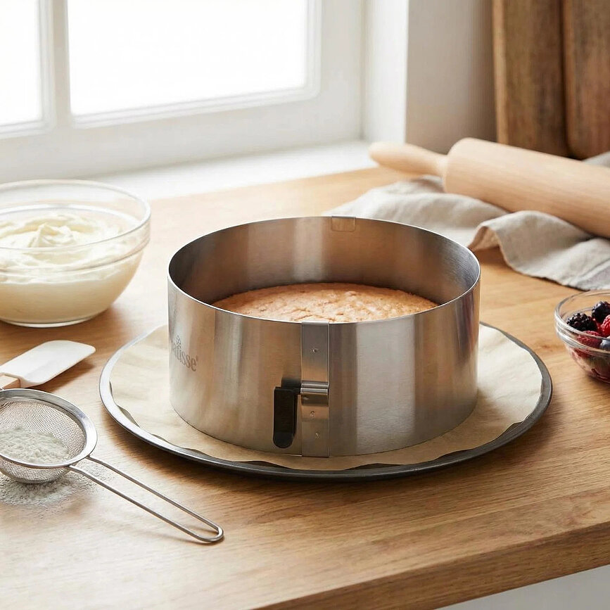 Cercle à pâtisserie Patisse haut, réglable avec blocage
