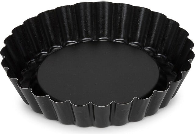 Patisse Nonstick Flan Tin Pan, 3 7/8-Inch, Black