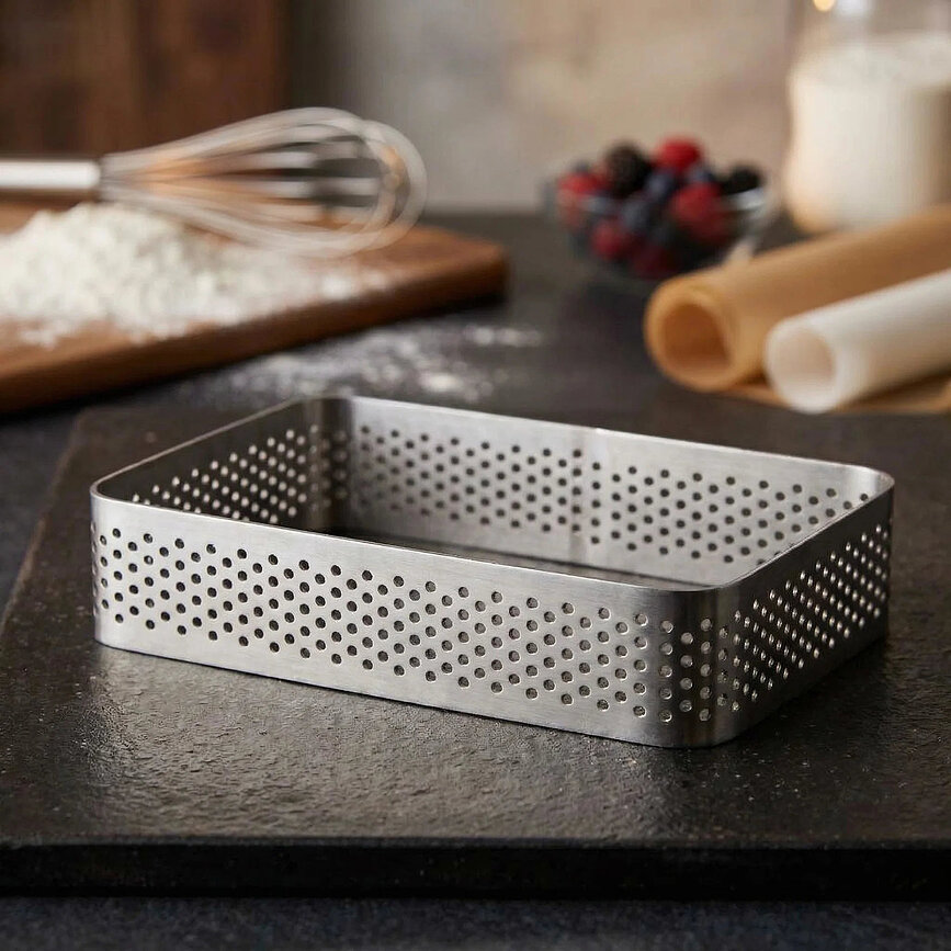 Perforiran obroč za peko Patisse, ovalen, 10 cm