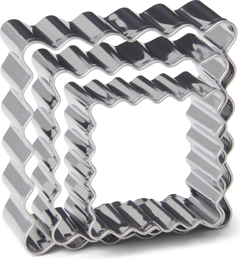 Set de moules à gâteau Patisse carrées, 3 pièces