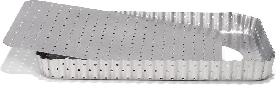 Silver-Top Quicheform 22 x 32 cm rechteckig perforiert