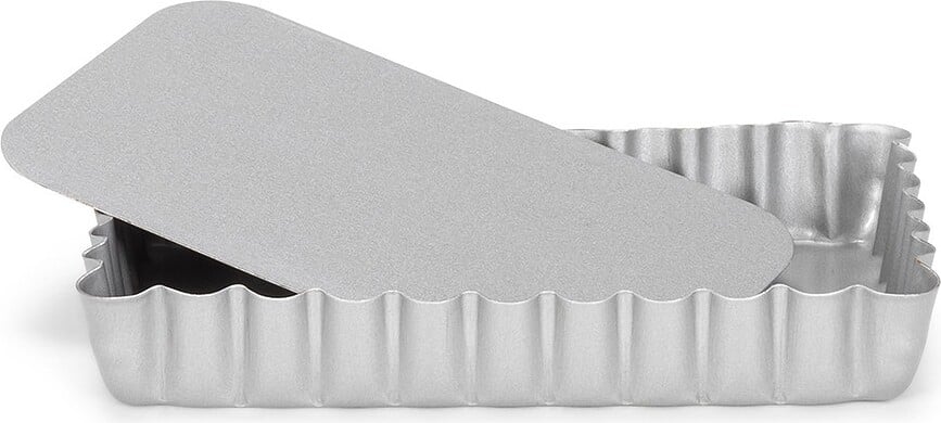 Stampo per quiche Silver-Top rettangolare 8 x 13 cm