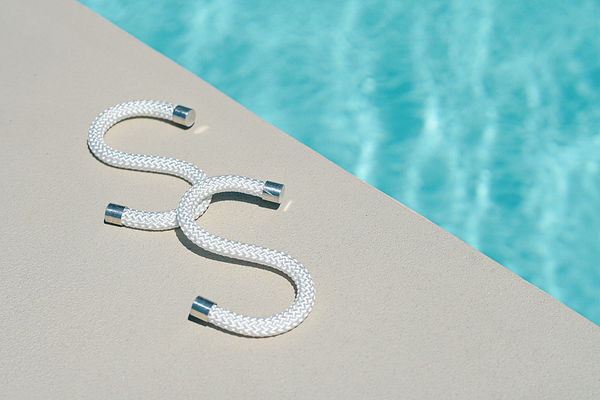 Rope Crochets taille S, noirs, Lot de 5