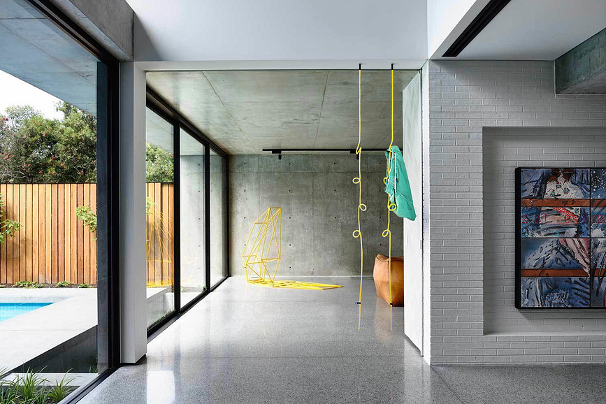 Loop Rope Suspension de plafond, jaune